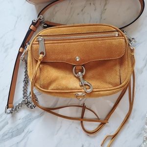 Rebecca Minkoff Suede Crossbody Rust Purse